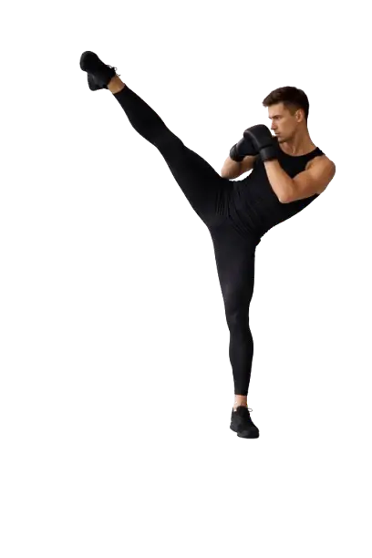 La Savate practitioner demonstrating precise, disciplined movement